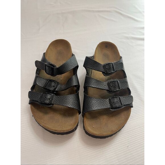 Birkenstock Black Florida Sandals Size 41 Ladies 10 Mens 8 - Picture 1 of 7